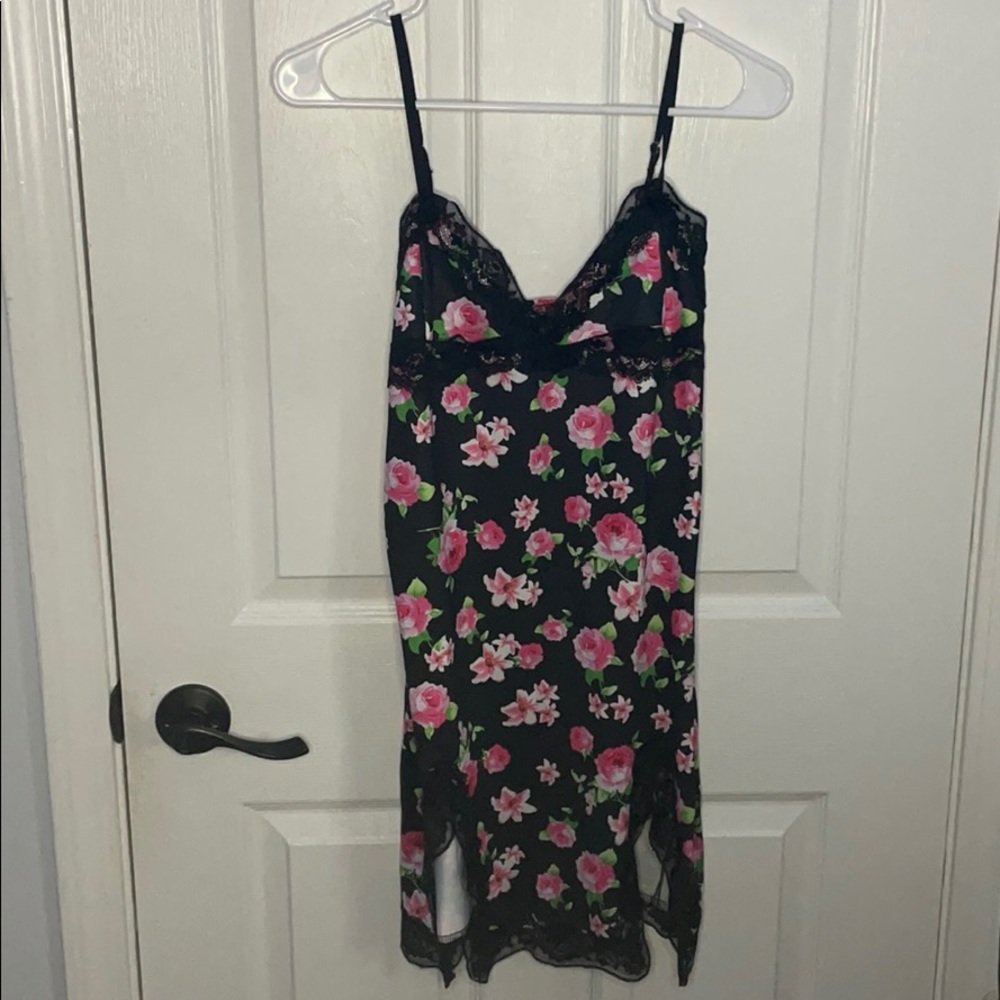 2000s floral body con dress